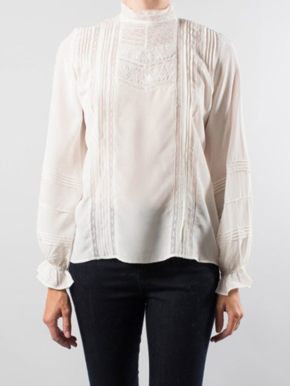 Vanessa Bruno Ivory Silk blouse, size 40 (fits like size 6/8 ish)